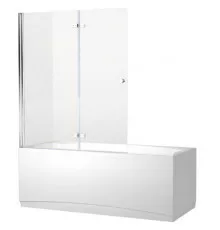 Шторка на ванну Aquanet Beta 4 NF6222 Hinge 122 00196053 профиль Хром стекло прозрачное