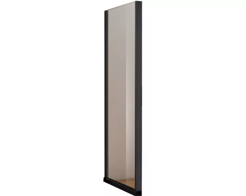 Приобрести Душевая стенка Aquanet Pleasure AE60-F-100H200U-BT 100 профиль Черный стекло прозрачное в магазине сантехники Santeh-Crystal.ru