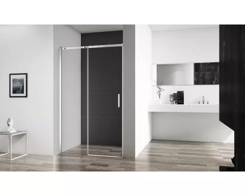 Купить Душевая дверь BelBagno Acqua 150 ACQUA-BF-1-150-C-Cr профиль Хром стекло прозрачное в магазине сантехники Santeh-Crystal.ru