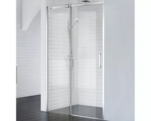 Купить Душевая дверь BelBagno Acqua 150 ACQUA-BF-1-150-C-Cr профиль Хром стекло прозрачное в магазине сантехники Santeh-Crystal.ru