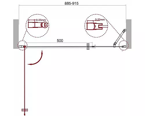 Купить Душевая дверь BelBagno Etna 90 ETNA-B-11-30+60-C-Cr профиль Хром стекло прозрачное в магазине сантехники Santeh-Crystal.ru