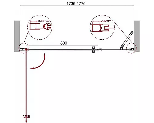 Заказать Душевая дверь BelBagno Etna 180 ETNA-B-11-90+90-C-Cr профиль Хром стекло прозрачное в магазине сантехники Santeh-Crystal.ru