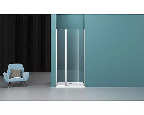 Заказать Душевая дверь BelBagno Etna 90 ETNA-B-12-60/30-C-Cr-90 профиль Хром стекло прозрачное в магазине сантехники Santeh-Crystal.ru