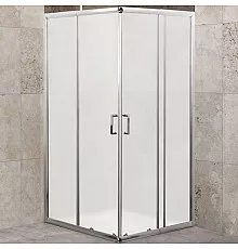 Душевой уголок BelBagno Unique 100х100 UNIQUE-A-2-85/100-M-Cr профиль Хром стекло матовое