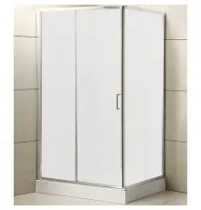 Душевой уголок BelBagno Unique 125х100 UNIQUE-AH-1-110/125-100-M-Cr профиль Хром стекло матовое