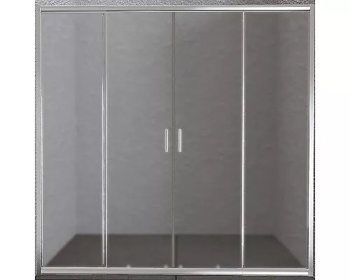 Купить Душевая дверь BelBagno Unique 200 UNIQUE-BF-2-170/200-P-Cr профиль Хром стекло рифленое в магазине сантехники Santeh-Crystal.ru