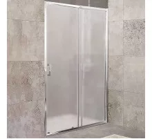 Душевая дверь BelBagno Unique 125 UNIQUE-BF-1-110/125-P-Cr профиль Хром стекло рифленое