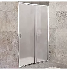 Душевая дверь BelBagno Unique 125 UNIQUE-BF-1-110/125-P-Cr профиль Хром стекло рифленое