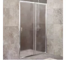 Душевая дверь BelBagno Unique 135 UNIQUE-BF-1-120/135-P-Cr профиль Хром стекло рифленое