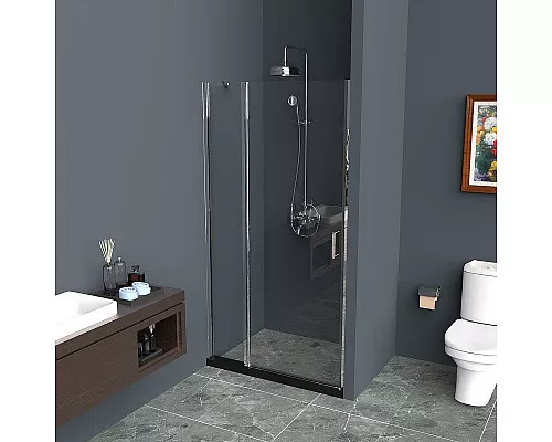 Заказать Душевая дверь BelBagno Uno 110 UNO-B-12-40+70-C-Cr профиль Хром стекло прозрачное в магазине сантехники Santeh-Crystal.ru