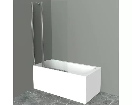Купить Шторка на ванну BelBagno UNO-V-11-100/150-C-Cr профиль Хром стекло прозрачное в магазине сантехники Santeh-Crystal.ru