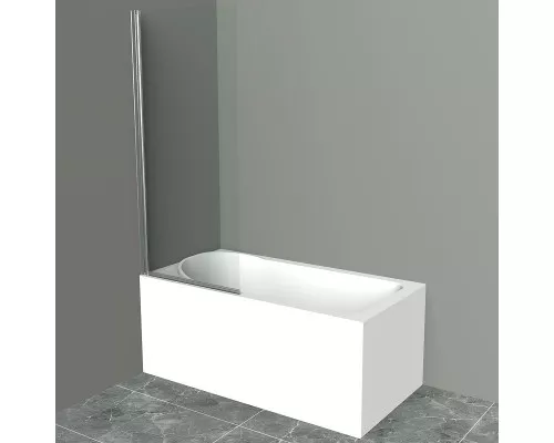 Купить Шторка на ванну BelBagno UNO-V-1-70/150-C-Cr профиль Хром стекло прозрачное в магазине сантехники Santeh-Crystal.ru
