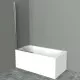 Купить Шторка на ванну BelBagno UNO-V-1-70/150-C-Cr профиль Хром стекло прозрачное в магазине сантехники Santeh-Crystal.ru