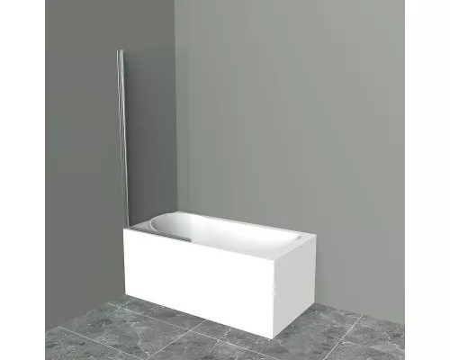 Купить Шторка на ванну BelBagno UNO-V-1-70/150-C-Cr профиль Хром стекло прозрачное в магазине сантехники Santeh-Crystal.ru