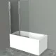 Заказать Шторка на ванну BelBagno UNO-V-2-110/150-C-Cr профиль Хром стекло прозрачное в магазине сантехники Santeh-Crystal.ru
