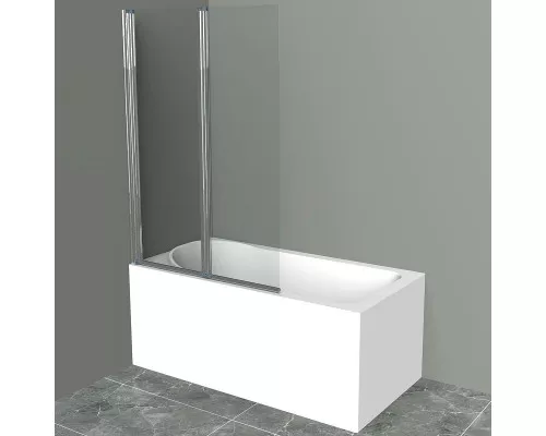 Купить Шторка на ванну BelBagno UNO-V-2-120/150-C-Cr профиль Хром стекло прозрачное в магазине сантехники Santeh-Crystal.ru