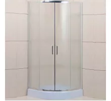 Душевой уголок BelBagno Uno 80х80 UNO-195-R-2-80-P-Cr профиль Хром стекло рифленое