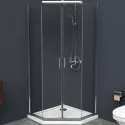 Душевой уголок BelBagno Uno 90х90 UNO-195-P-2-90-C-Cr профиль Хром стекло прозрачное