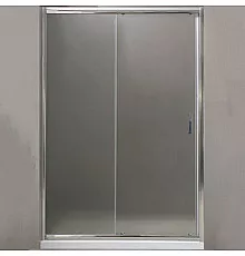Душевая дверь BelBagno Uno 155 UNO-195-BF-1-155-P-Cr профиль Хром стекло рифленое