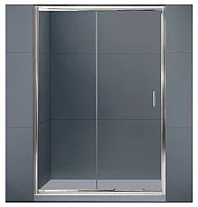 Душевая дверь BelBagno Uno 135 UNO-BF-1-135-C-Cr профиль Хром стекло прозрачное