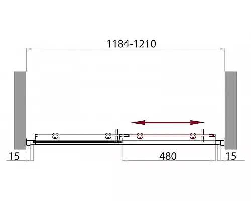 Приобрести Душевая дверь BelBagno Uno 120 UNO-BF-1-120-C-Cr профиль Хром стекло прозрачное в магазине сантехники Santeh-Crystal.ru