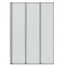 Шторка на ванну Bravat Alfa 100 BG100.5320A профиль Хром стекло прозрачное