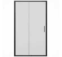 Душевая дверь Bravat Black Line 120 BD120.4101B профиль Черный стекло прозрачное