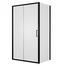 Душевой уголок Bravat Black Line 120x80 BS120.3101B профиль Черный стекло прозрачное