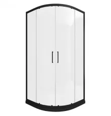 Душевой уголок Bravat Black Line 90x90 BS090.1201B профиль Черный стекло прозрачное