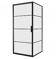 Душевой уголок Bravat Black Line 90x90 BS090.2115B профиль Черный стекло прозрачное