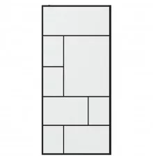 Душевая перегородка Bravat Black Line 90 BG090.6414B профиль Черный стекло прозрачное