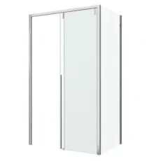 Душевой уголок Bravat Slim Line 120x80 BS120.3104A профиль Хром стекло прозрачное