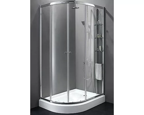 Приобрести Душевой уголок Cezares Anima 120x100 R ANIMA-W-RH-2-120/100-C-Cr-R профиль Хром стекло прозрачное в магазине сантехники Santeh-Crystal.ru