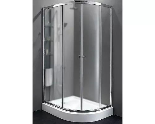 Приобрести Душевой уголок Cezares Anima 120x100 L ANIMA-W-RH-2-120/100-P-Cr-L профиль Хром стекло рифленое в магазине сантехники Santeh-Crystal.ru