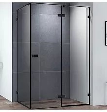 Душевой уголок Cezares Bellagio 100x80 BELLAGIO-AH-1-100/80-C-NERO профиль Черный матовый стекло прозрачное