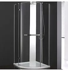 Душевой уголок Cezares Bergamo R-1 Arco 100x100 BERGAMO-W-R-1-100-ARCO-C-Cr-L-IV IV профиль Хром стекло прозрачное