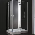 Душевой уголок Cezares BERGAMO-W-AH-2-100/90-C-Cr-L профиль Хром стекло прозрачное