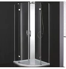 Душевой уголок Cezares Bergamo R-2 Arco 100x100 BERGAMO-W-R-2-100-ARCO-C-Cr-IV IV профиль Хром стекло прозрачное