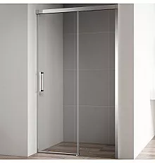 Душевая дверь Cezares Duet Soft 120 DUET SOFT-BF-1-120-C-Cr профиль Хром стекло прозрачное