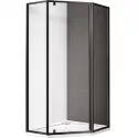 Душевой уголок Cezares Eco P-1 90х90 профиль Черный стекло прозрачное