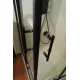 Купить Душевой уголок Cezares Eco 100x100 ECO-O-A-2-100-C-NERO профиль Черный матовый стекло прозрачное в магазине сантехники Santeh-Crystal.ru