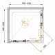 Купить Душевой уголок Cezares Eco 100x100 ECO-O-A-2-100-C-NERO профиль Черный матовый стекло прозрачное в магазине сантехники Santeh-Crystal.ru