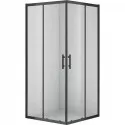 Душевой уголок Cezares Eco 90x90 ECO-O-A-2 профиль Черный стекло прозрачное