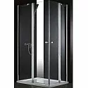 Душевой уголок Cezares ELENA-W-AH-2-120/90-C-Cr профиль Хром стекло прозрачное