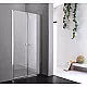 Купить Душевая дверь Cezares Elena 160 ELENA-W-B-2-160-P-Cr профиль Хром стекло рифленое в магазине сантехники Santeh-Crystal.ru