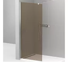 Душевая перегородка Cezares Liberta 110 LIBERTA-L-1-110-BR-Cr профиль Хром стекло бронзовое