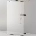 Душевая перегородка Cezares Liberta 105 LIBERTA-L-2-105-C-NERO профиль Черный матовый стекло прозрачное