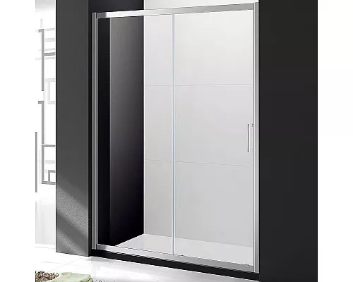 Купить Душевая дверь Cezares Molveno 130 MOLVENO-BF-1-130-C-Cr-IV профиль Хром стекло прозрачное в магазине сантехники Santeh-Crystal.ru