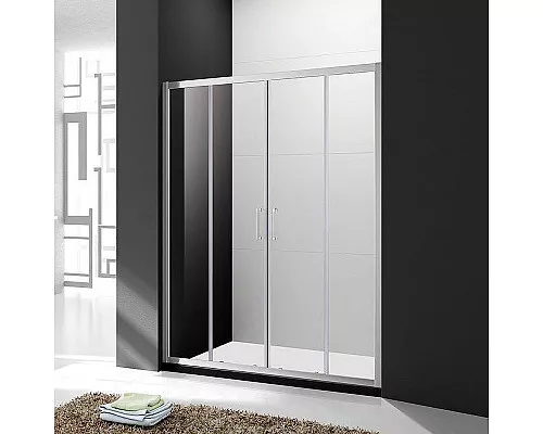 Заказать Душевая дверь Cezares Molveno 170 MOLVENO-BF-2-170-C-Cr-IV профиль Хром стекло прозрачное в магазине сантехники Santeh-Crystal.ru