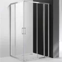 Душевой уголок Cezares Molveno AH-21 110х90 MOLVENO-AH-21-90+20-C-Cr-IV профиль Хром стекло прозрачное